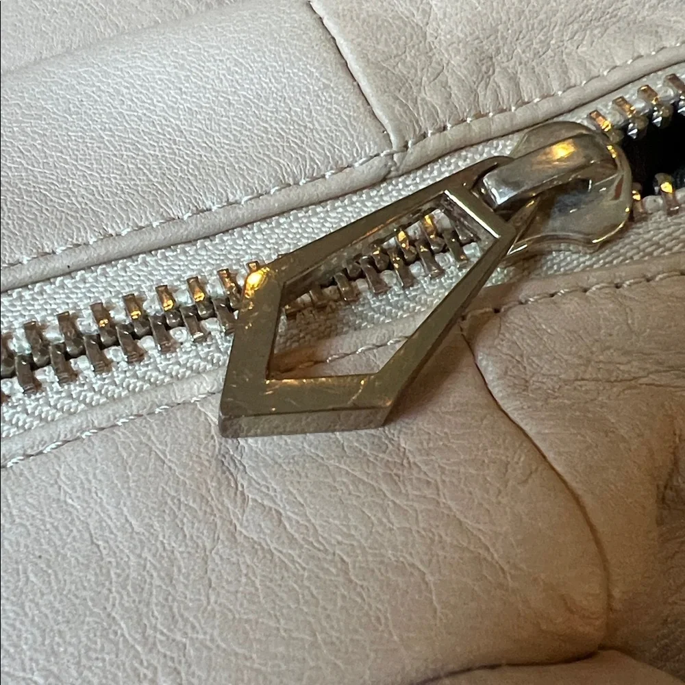 Botkier Trigger Satchel Beige Leather Handbag Purse